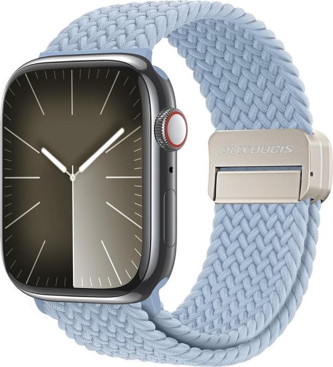 Dux Ducis Mixture Pro Armband Apple Watch 42mm/44mm/45mm/49mm - Hellblau (45 mm, 44 mm, 42 mm, 49 mm, Nylon, Apple Watch Ultra, Apple Watch SE (2022/2023), Apple Watch Series 9, Apple Watch Series 7, Apple Watch Series 8, Apple Watch SE, Apple Watch Series 4, Apple Watch Series 6, Apple Watch Ultra 2, Apple Watch Series 5)