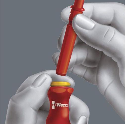 Image du produit Wera Jeu de lames interchangeables VDE (Recouvrement cruciforme Phillipps (PH), Torx (TX), Cruciforme PZ, Vis fendues)