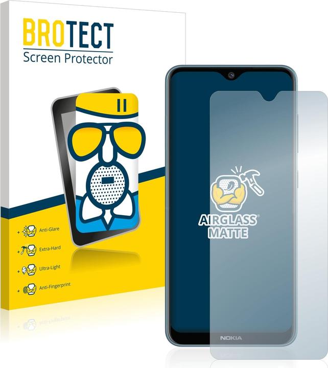 Produktbild BROTECT AirGlass Panzerglasfolie Matt (1 Stück, Nokia 6.2)