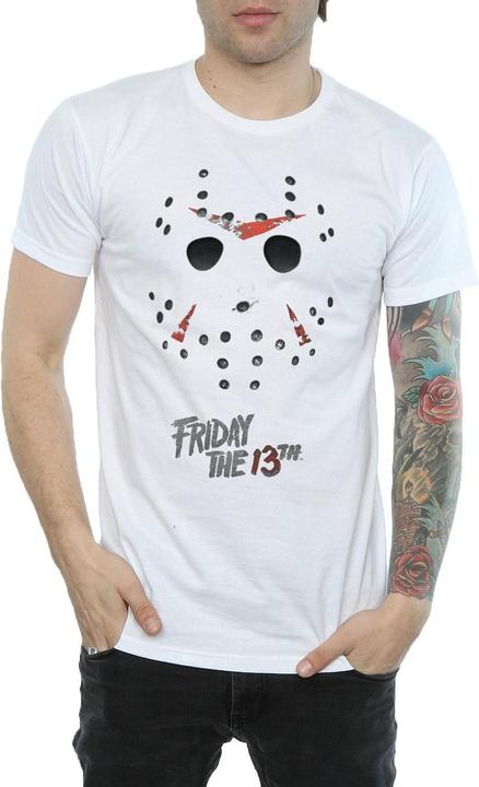 Actual product image Absolute Cult Mens Jason Hockey Mask T-Shirt (S)