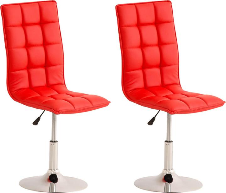 Actual product image CLP Set of 2 Dining Chairs Peking, red