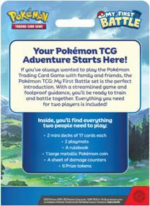 Produktbild Pokémon TCG: My First Battle - Charmander Squirtle (Englisch, Box Set & Collection)