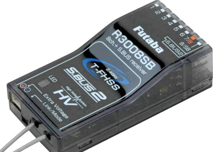 Actual product image Futaba t6k v3s 2.4ghz t-fhss+r3008sb mode 1 8-channel with telemetry