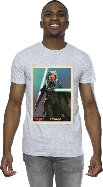 Actual product image Star Wars Mens The Mandalorian Ahsoka T-Shirt (S)