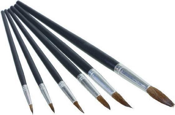 Winsor & Newton Artist brush set with teeth hair round 6 pieces