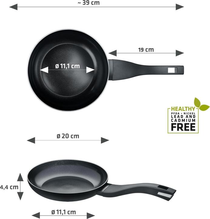 Produktbild Berndes Bratpfanne Alu Recycled Induction 20 cm (20 cm, Bratpfanne, Aluminium)