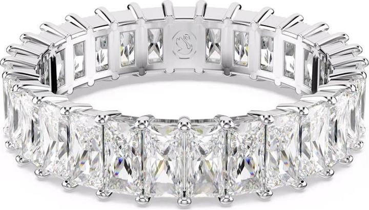 Swarovski Matrix Ring Baguette Schliff Weiss