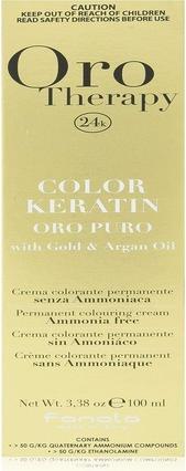 Fanola Color Keratin Oro Puro 3/0 Castaño Oscuro 100ml (Oro Puro Color Keratin Nr. 3,0 Dunkelbraun, 100 ml)