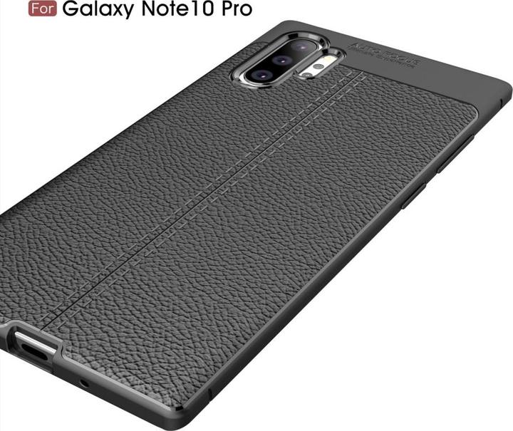 Produktbild Screenguard Samsung Galaxy Note10+ Hülle Leather Design TPU Cover (Samsung Galaxy Note 10+)
