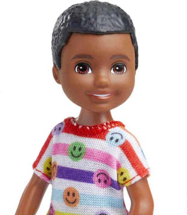 Actual product image Barbie Doll Boy in Striped Smiley Shirt