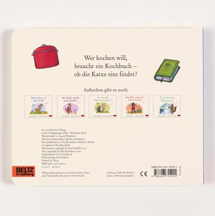 Produktbild Die Katze lernt jetzt kochen (Deutsch, Axel Scheffler, Julia Donaldson, 2021)