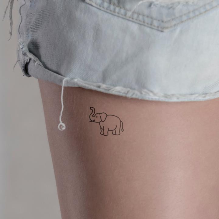 Immagine prodotto minink Tatuaggio temporaneo - Elefante amichevole