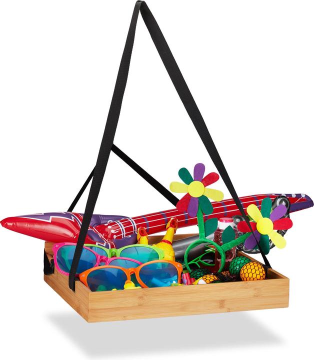 Relaxdays Plateau vendeur en bambou