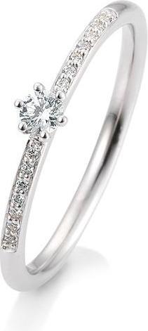 Immagine prodotto Breuning Anello di fidanzamento con pavé (57, 585/14 K Oro)