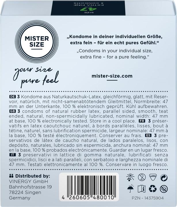 Immagine prodotto Mister Size Pelle di base (3 pz.)