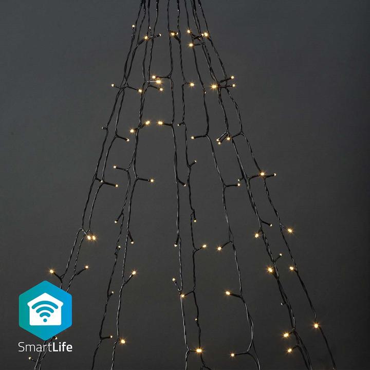 Immagine prodotto Nedis SmartLife LED decorativo | Wi-Fi | Bianco caldo | 200 LED | 10 x 2 m | Android™ / IOS (2 m)