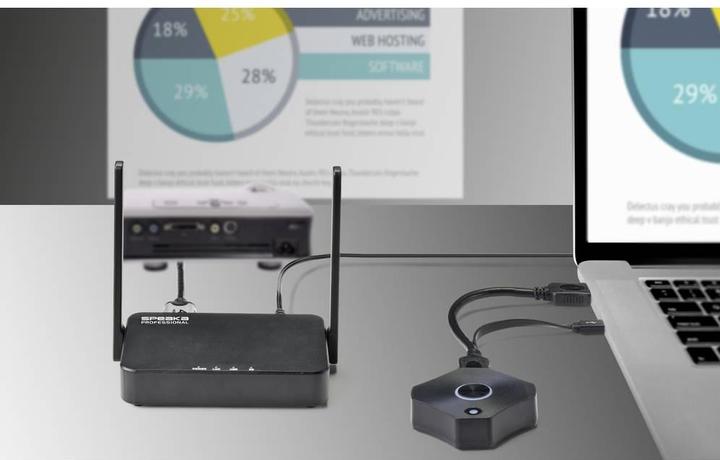 Produktbild SpeaKa Professional Full HD kabelloses HDMI-Präsentationssystem (30 m)