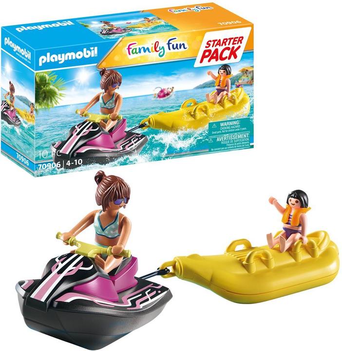 Produktbild Playmobil Starter Pack Wasserscooter mit Bananenboot (70906, Playmobil Family Fun)