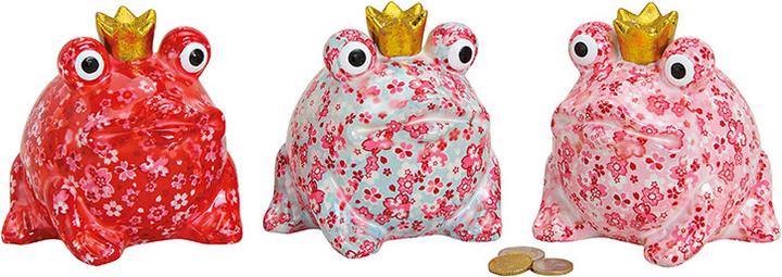 Actual product image Roost Savings bank frog 18773 flowers 14x13x12cm