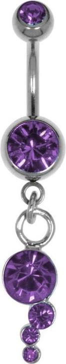 Bijouteria Bauchpiercing (Edelstahl, Messing, Kristall)
