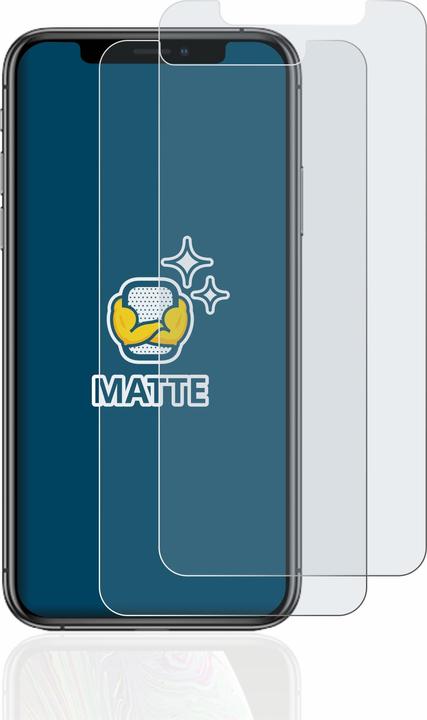 Produktbild BROTECT Entspiegelungs-Schutzfolie Displayschutz Matt (2 Stück, Apple iPhone XS)