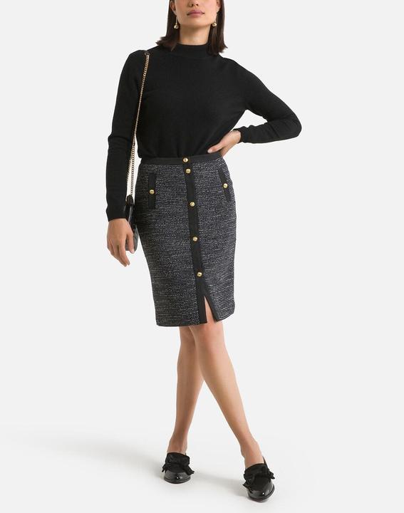 Actual product image Anne Weyburn Stand-up collar jumper (48, 50)