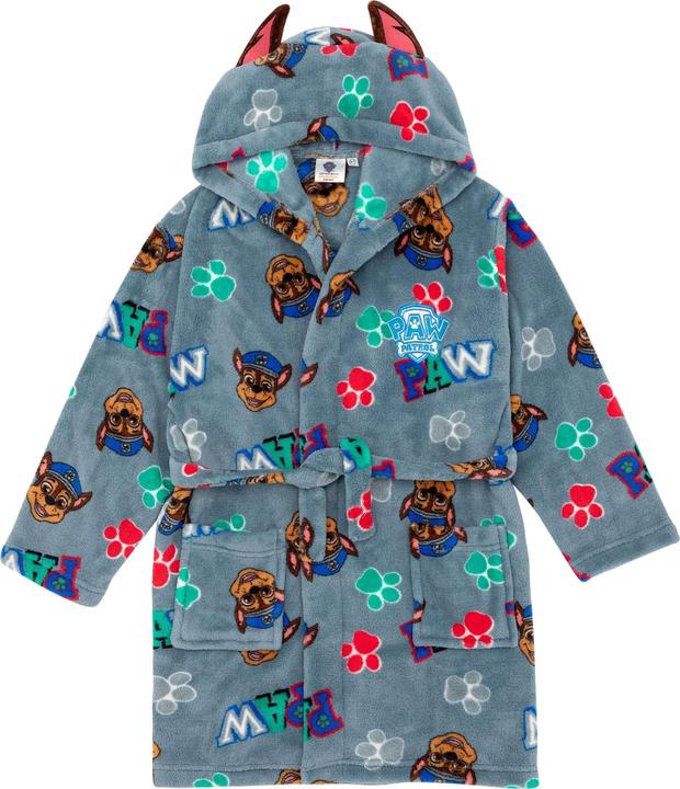 Immagine prodotto Paw Patrol Accappatoio in pile con cappuccio per bambini/ragazzi (116)