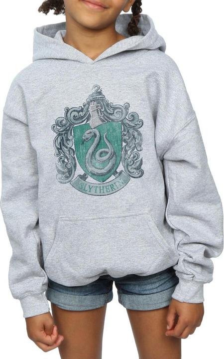 Produktbild Slytherin Distressed Crest Kapuzenpullover Mädchen (140, 146)