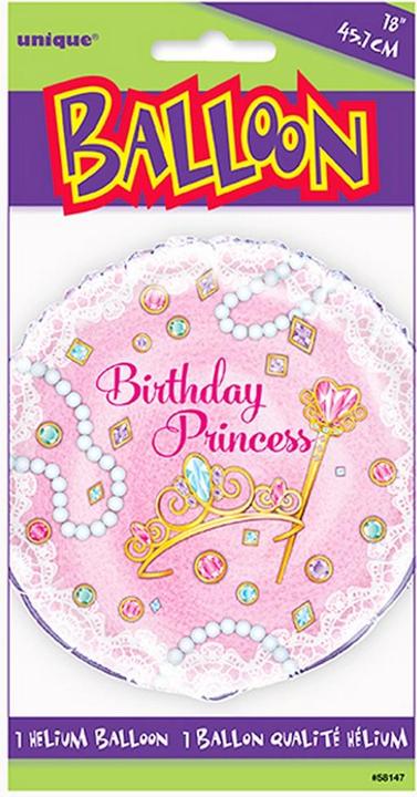 Produktbild Unique Party Birthday Princess Runder Folien Ballon
