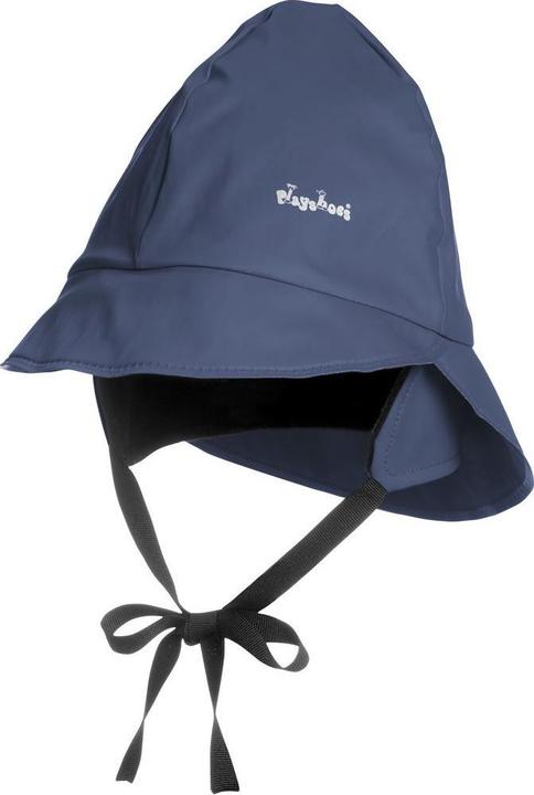 Playshoes Kinder Regen Mütze mit Fleece-Futter marine
