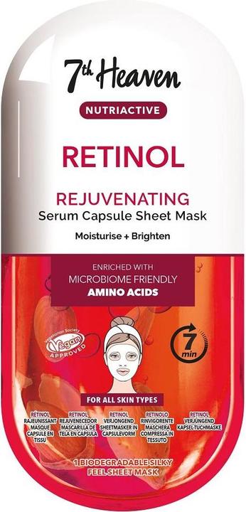 Actual product image 7th Heaven Retinol Nutriactive Rejuvenating Sheet Mask Enriched with Amino Acids to Moisturize and B (10 ml)