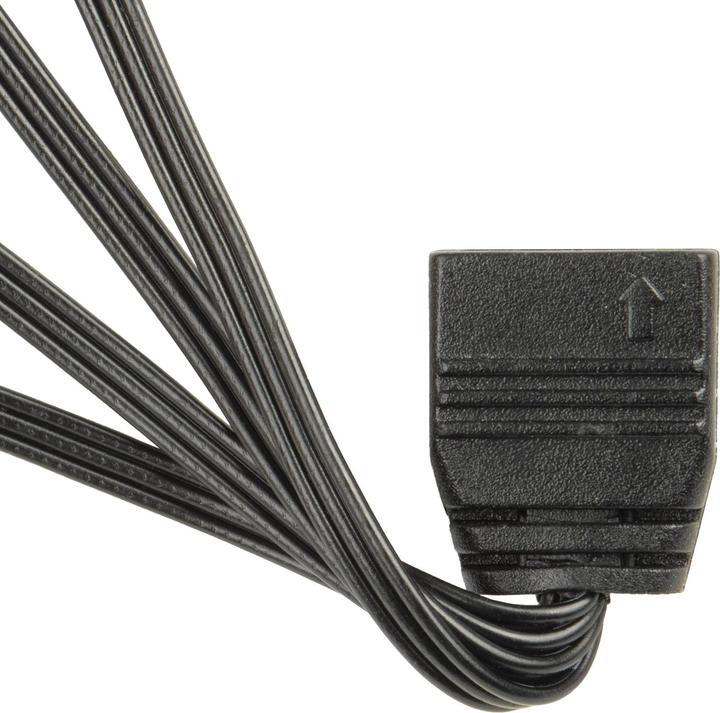 Actual product image Silverstone ARGB 4-way splitter cable