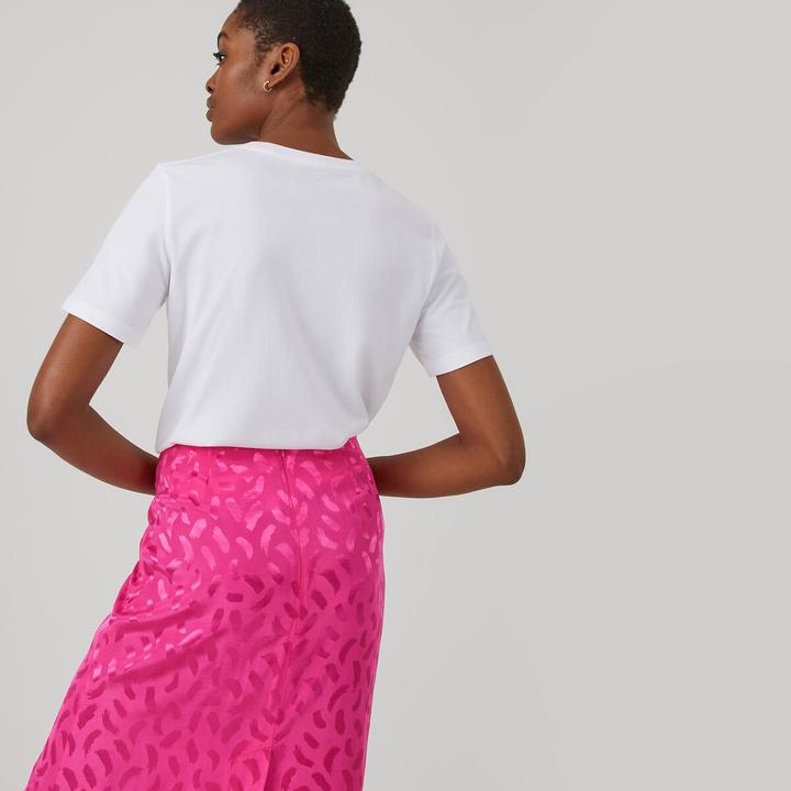 Produktbild La Redoute Collections T-Shirt mit rundem Ausschnitt und kurzen Ärmeln (L)
