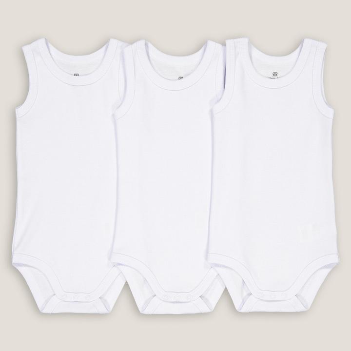 Image du produit La Redoute Collections Lot de 3 bodies en coton biologique (74)