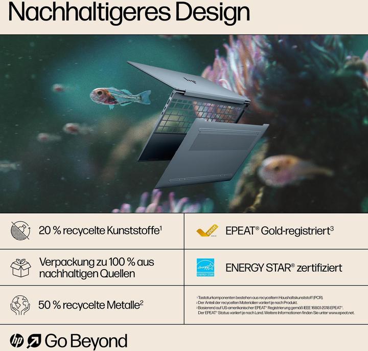 Actual product image HP Pavilion Plus 14-ew1173ng 14" 2.8k OLED 120Hz, Intel Core Ultra 7 155H, 32GB RAM, 512GB SSD, Wind (14", Intel Core Ultra 7 155H, 32 GB, 512.00 GB, DE)