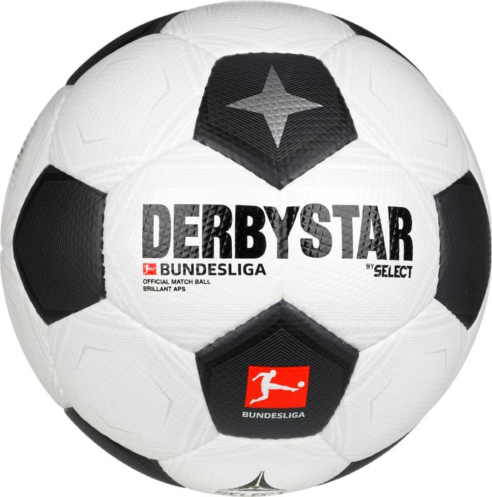 Derbystar Fussball Bundesliga Brillant APS Classic v23 weiss/schwarz/grau Gr. 5