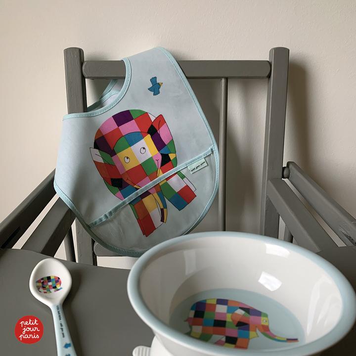 Produktbild Petit Jour Paris baby lätzchen aus wachstuch elmer (6 Monate)