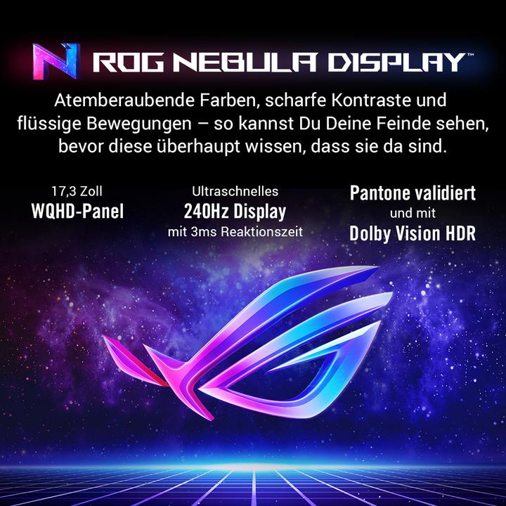 Produktbild ASUS Rog Strix Scar 17 (17.30", AMD Ryzen 9 7945HX3D, 32 GB, 2000 GB, CH)