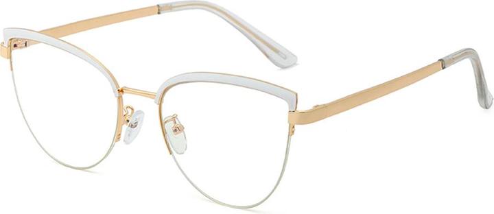 Techsuit - Anti-Blue Light Glasses Reflex Metal (F95679-C1) - Butterfly - White