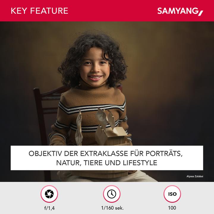 Productafbeelding Samyang AF 85mm F1.4 FE II voor Sony E (Sony E, Volledig formaat)