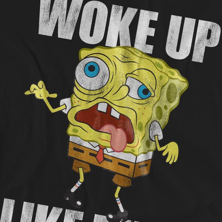 Produktbild Spongebob Squarepants Woke Up Like This Meme TShirt (XL)