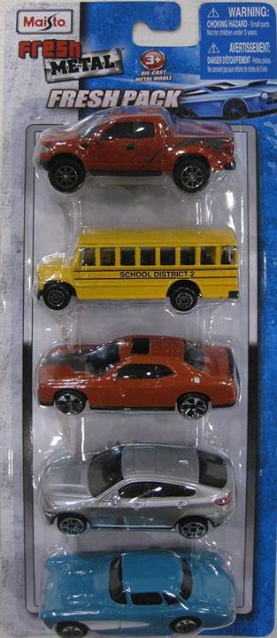 Image du produit Maisto Toys - Fresh Metal 5-er Set Modellautos, 7,5cm (6-fach sortiert) - Voiture miniature