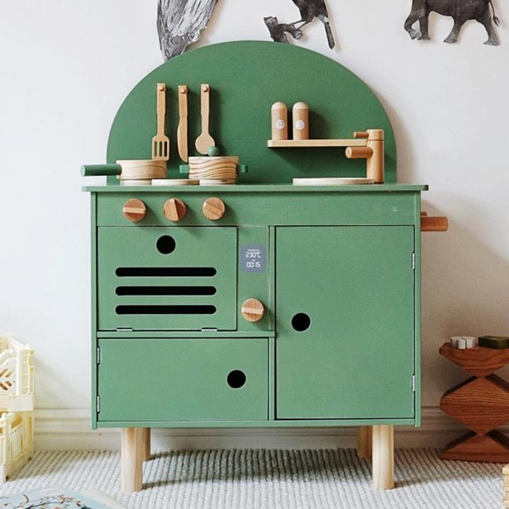 Immagine prodotto Nelaroom Cucina retrò in legno con accessori