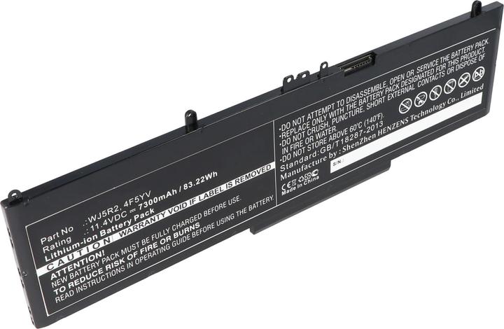 Immagine prodotto AccuCell Batteria adatta per Dell Precision 3510, 3510 Workstation, WJ5R2, 4F5YV, 11.4V 7300mAh (7300 mAh)