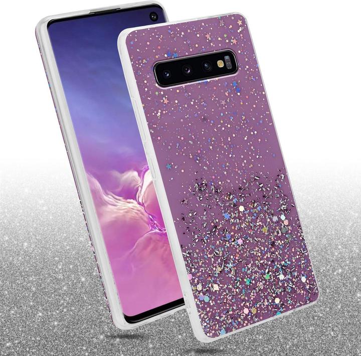 Actual product image Cadorabo TPU cover sparkling glitter (Samsung Galaxy S10+)