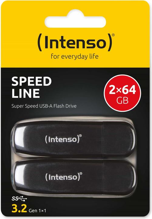Actual product image Intenso Speed line 2 x 64GB (64 GB, USB 3.0)