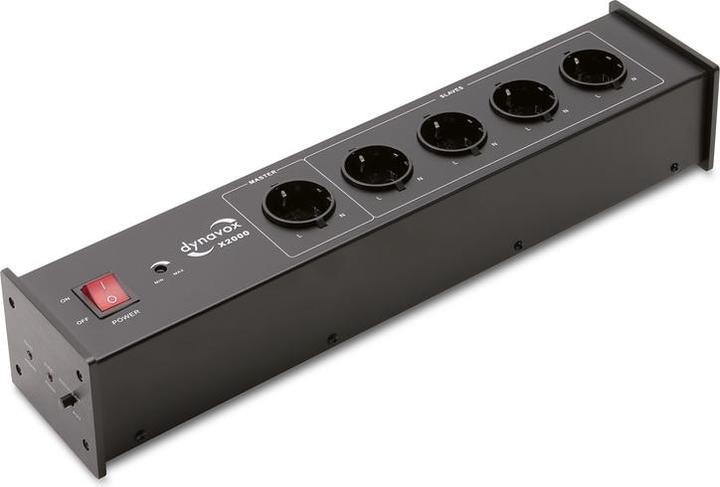 Produktbild Dynavox HiFiSteckdosenleiste X2000 schwarz mit MasterSlaveFunktion (Audiogerät Bildschirm-Schutzfolie)