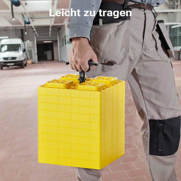 Actual product image Wiltec Unterlegplatten Wohnwagen 10x Stützplatten 13,5t Auffahrkeile Stufenkeile