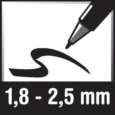 Produktbild Posca Marker PC-5M Rundspitze (Weiss, 2.50 mm, 1 x)