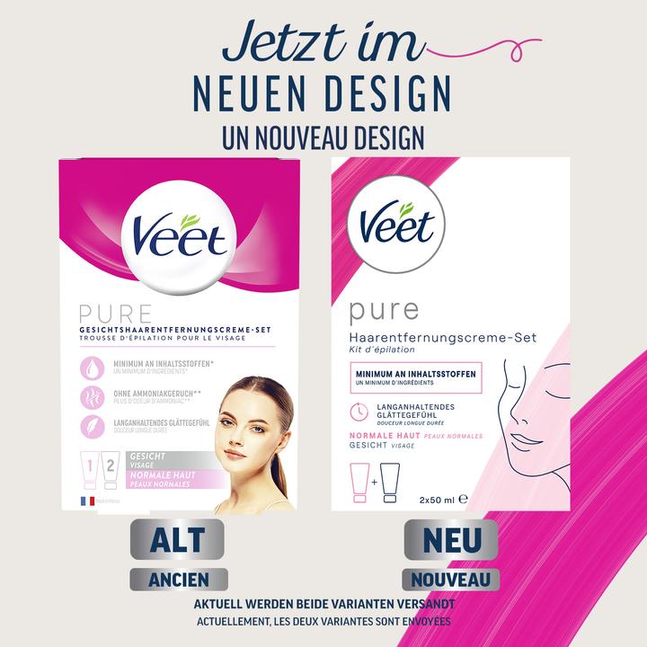 Image du produit Veet Kit d'épilation Inspirations essentielles pour le visage (50 ml, 2 x, 134 g)